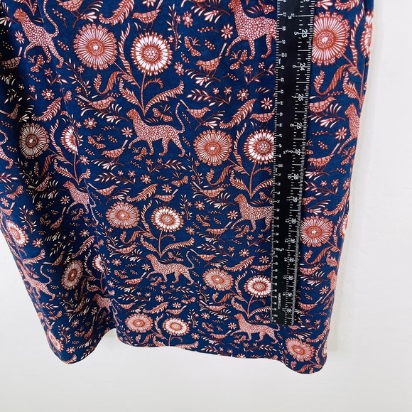 Boden Womens Penny Sheath Dress Size 8 Nature Animal Print Floral Cotton Office - Picture 9 of 12